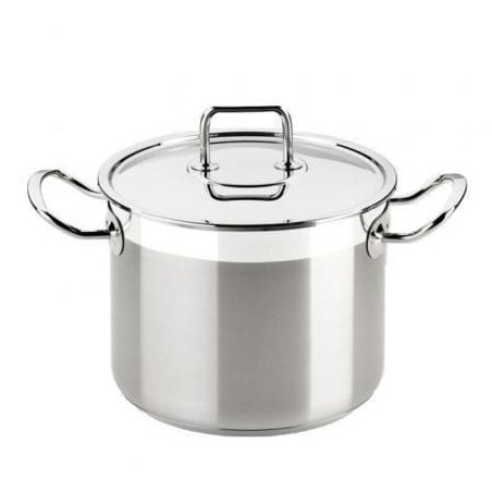 Olla Bra Profesional A343954- Ø22cm- 6.5L- Acero Inoxidable- Apta para Inducción