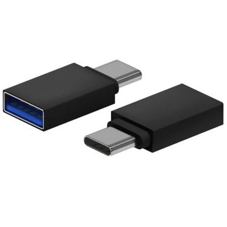 Adaptador USB 3.2 Aisens A108-0717- USB Hembra - USB Tipo-C Macho- Negro