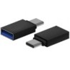 Adaptador USB 3.2 Aisens A108-0717- USB Hembra - USB Tipo-C Macho- Negro