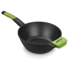 Sartén Bra Wok Prior A121471- Ø28cm- Aluminio fundido- Apta para Inducción