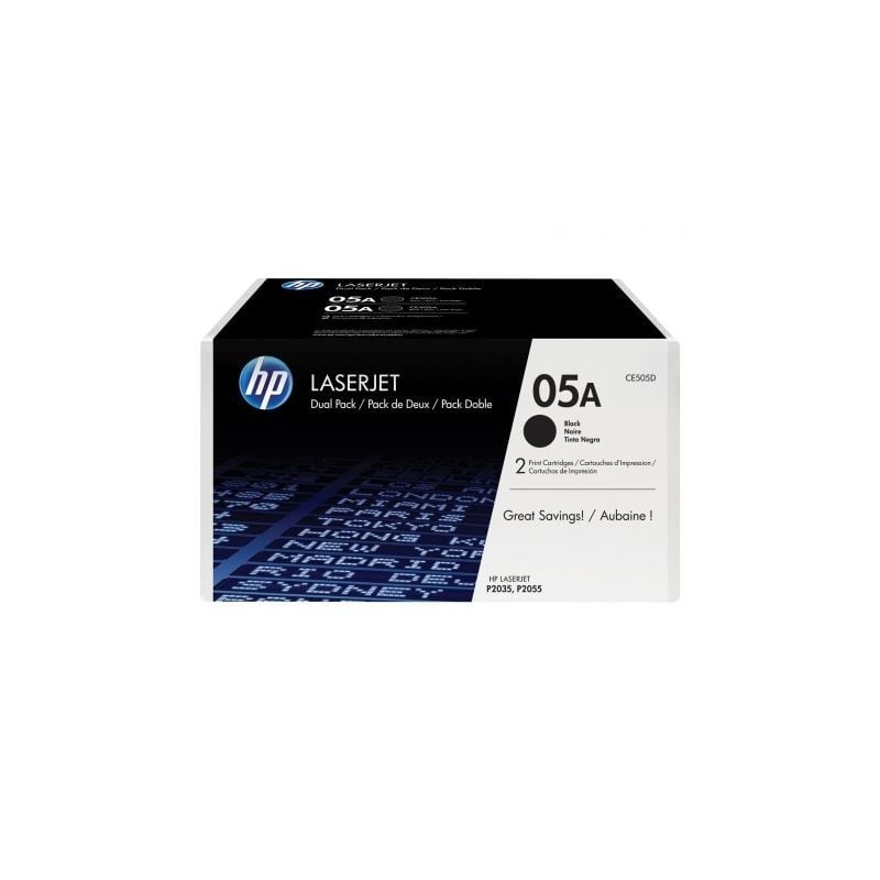 Tóner Original HP nº05A Multipack- 2x Negro
