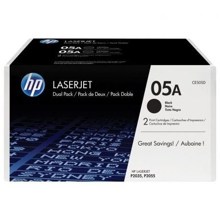 Tóner Original HP nº05A Multipack- 2x Negro