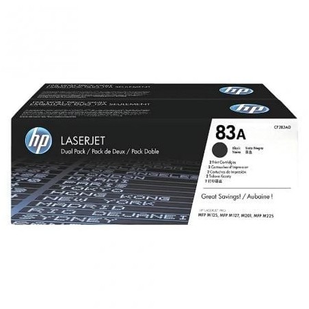 Tóner Original HP nº83A Multipack- 2x Negro