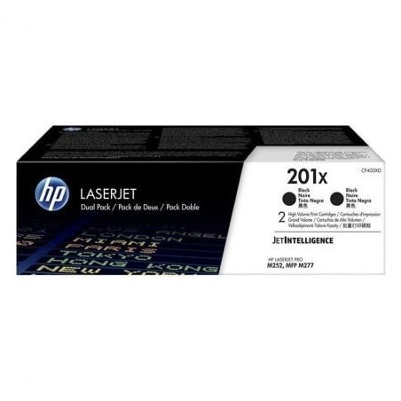 Tóner Original HP nº201X XL Alta Capacidad Multipack- 2x Negro