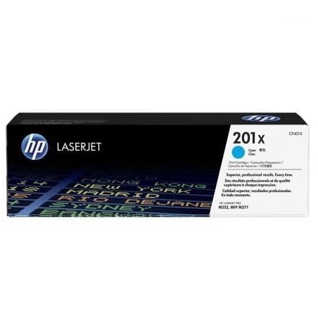 Toner Original HP nº201X XL Alta Capacidad- Cian