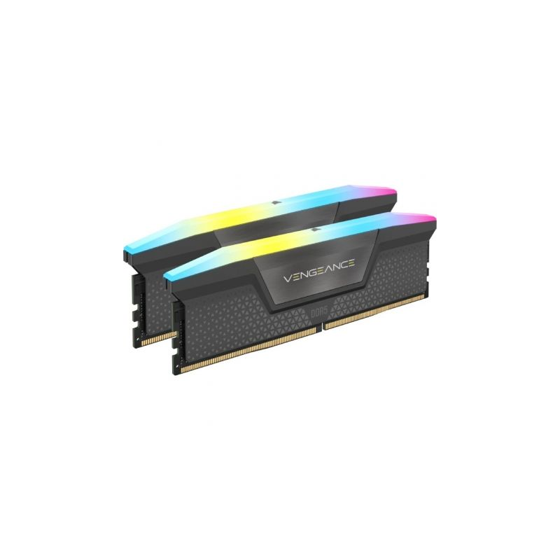 Memoria RAM Corsair Vengeance RGB 2 x 16GB- DDR5- 6000MHz- 1.35V- CL36- DIMM