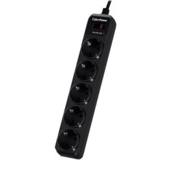 Regleta con interruptor Cyberpower B0520SC0-DE- 5 Tomas de corriente- Cable 1.8m- Negra