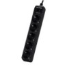Regleta con interruptor Cyberpower B0520SC0-DE- 5 Tomas de corriente- Cable 1.8m- Negra