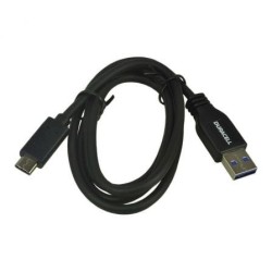 Cable USB 3.0 Tipo-C Duracell USB5031A- USB Tipo-C Macho - USB Macho- 1m- Negro