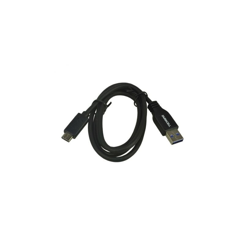 Cable USB 3.0 Tipo-C Duracell USB5031A- USB Tipo-C Macho - USB Macho- 1m- Negro