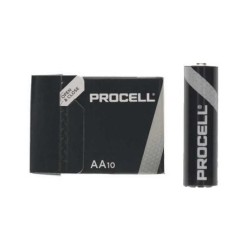 Pack de 10 Pilas AA LR6 Duracell PROCELL ID1500IPX10- 1.5V- Alcalinas
