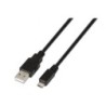 Cable USB 2.0 Aisens A101-0028- USB Macho - MicroUSB Macho- Hasta 2.5W- 60Mbps- 1.8m- Negro