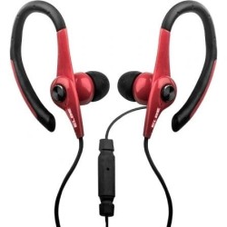 Auriculares Deportivos Elbe AU-107-MIC- con Micrófono- Jack 3.5- Rojos y Negros