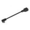 Cable USB 2.0 Aisens A101-0034- MiniUSB Macho - USB Hembra- Hasta 2.5W- 60Mbps- 15cm- Negro