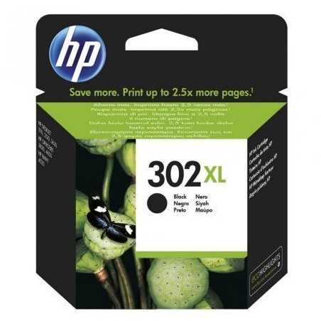 Cartucho de Tinta Original HP nº302 XL Alta Capacidad- Negro
