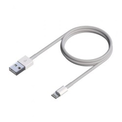Cable USB 2.0 Lightning Aisens A102-0542- USB Macho - Lightning Macho- Hasta 2.5W- 60Mbps- 50cm- Blanco