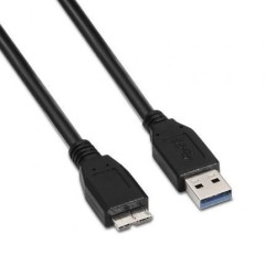 Cable USB 3.0 Aisens A105-0044- USB Macho - MicroUSB Macho- Hasta 9W- 625Mbps- 2m- Negro