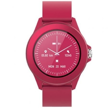 Smartwatch Forever Colorum CW-300- Notificaciones- Frecuencia Cardíaca- Magenta