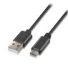 Cable USB 2.0 Tipo-C Aisens A107-0050- USB Tipo-C Macho - USB Macho- Hasta 9W- 625Mbps- 50cm- Negro