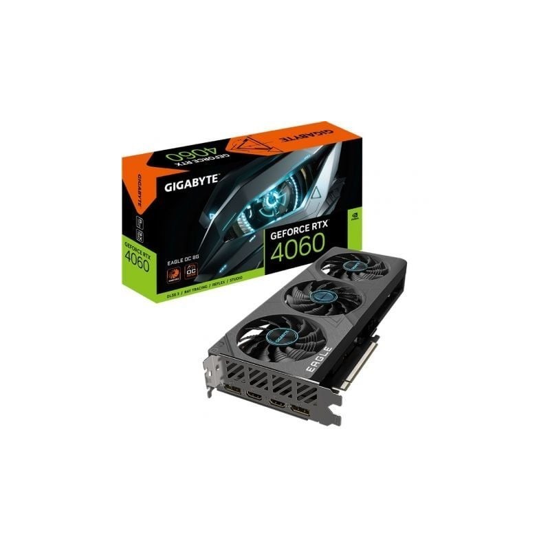 Tarjeta Gráfica Gigabyte GeForce RTX 4060 EAGLE OC 8G- 8GB GDDR6