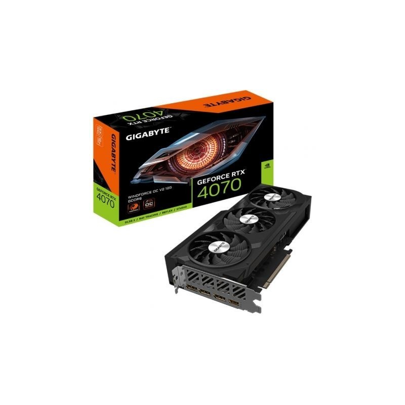 Tarjeta Gráfica Gigabyte GeForce RTX 4070 WindForce OC V2 12G- 12GB GDDR6
