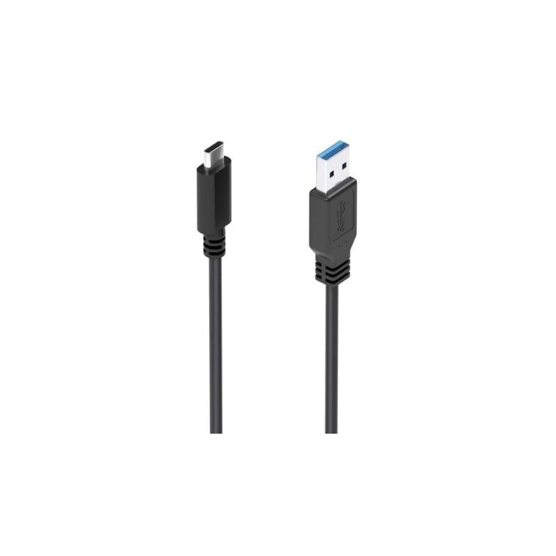 Cable USB 3.1 Tipo-C Aisens A107-0860- USB Tipo-C Macho - USB Macho- 10Gbps- 2m- Negro
