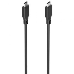 Cable USB 3.2 Tipo-C Aisens A107-0874 20GBPS 5A 100W- USB Tipo-C Macho - USB Tipo-C Macho- Hasta 100W- 2m- Gris