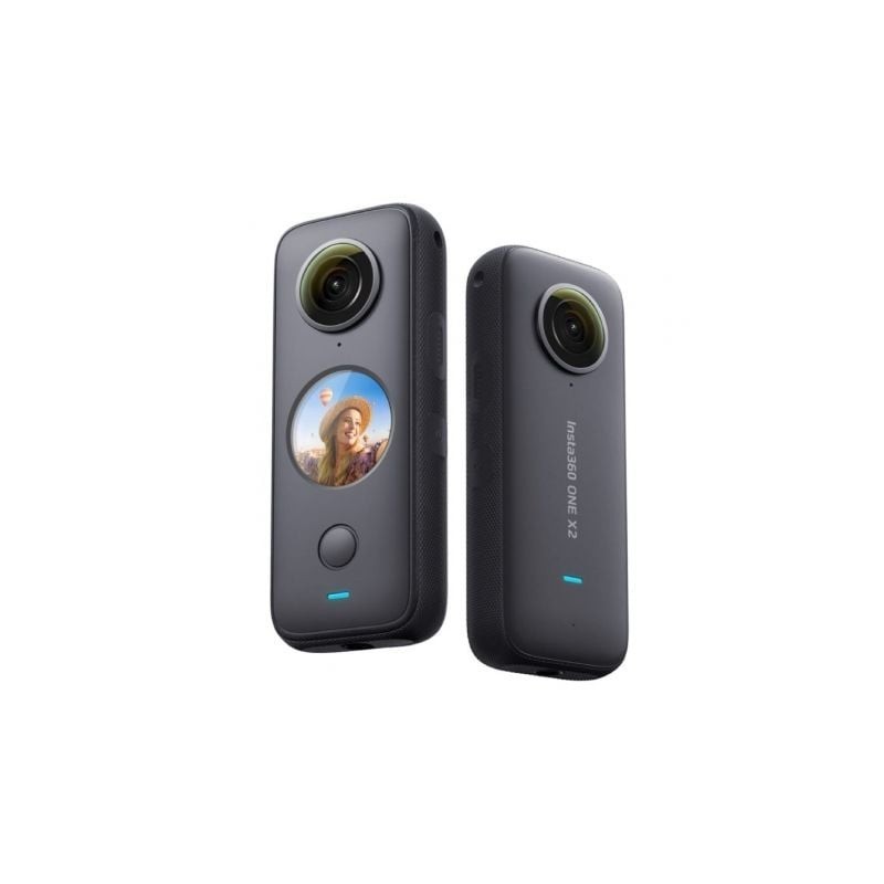 Cámara Digital Deportiva Insta360 One X2- 5.7K- Ángulo de visión 360º- Negra