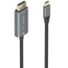 Cable Conversor Aisens A109-0880- USB Tipo-C Macho - DisplayPort Macho- 1.8m- Negro