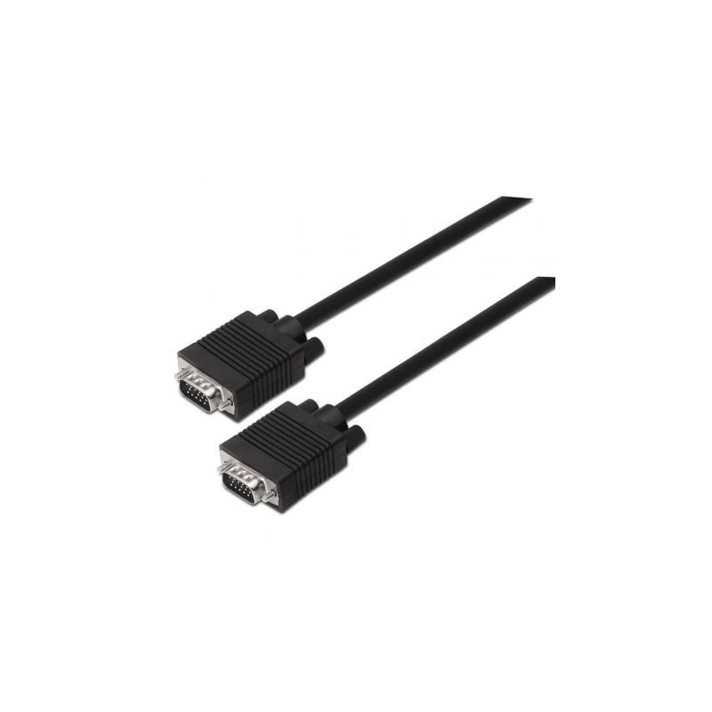 Cable SVGA Aisens A113-0068- VGA Macho - VGA Macho- Hasta 3W- 10Mbps- 1.8m- Negro