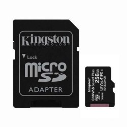 Tarjeta de Memoria Kingston CANVAS Select Plus 256GB microSD XC con Adaptador- Clase 10- 100MBs