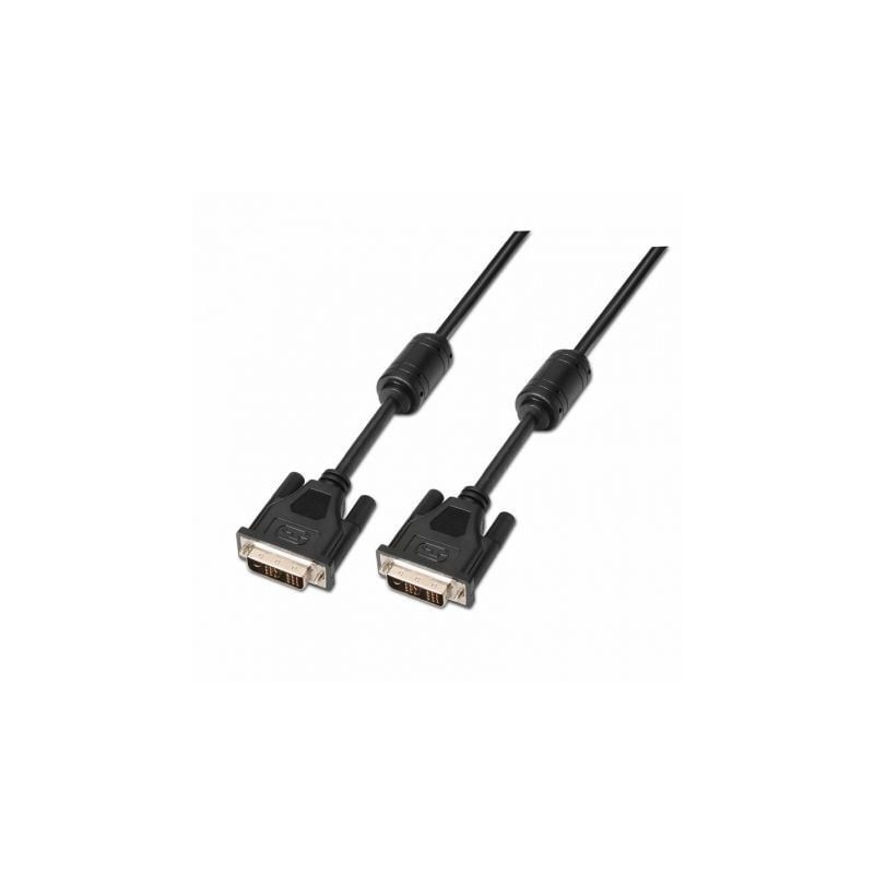 Cable DVI Aisens A117-0086- DVI-D Macho - DVI-D Macho- Hasta 3W- 10Mbps- 1.8m- Negro