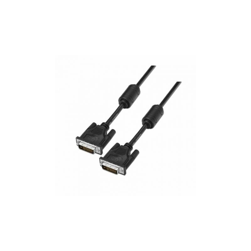 Cable DVI Aisens A117-0089- DVI-D Macho - DVI-D Macho- Hasta 3W- 10Mbps- 1.8m- Negro