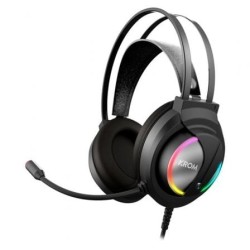 Auriculares Gaming con Micrófono Krom Kappa- Jack 3.5- USB 2.0- Negros