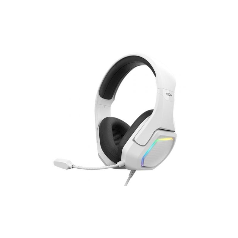 Auriculares Gaming con Micrófono Krom Kopa 7.1- USB 2.0- Blancos