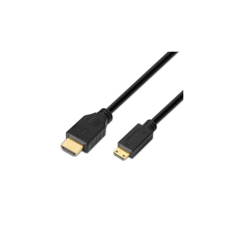 Cable HDMI Aisens A119-0114- HDMI Macho - Mini HDMI Macho- Hasta 10W- 720Mbps- 1.8m- Negro
