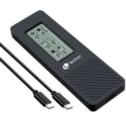 Caja Externa para Disco SSD M.2 NVMe Leotec LEM2EXT01- USB 3.2- con Pantalla LCD