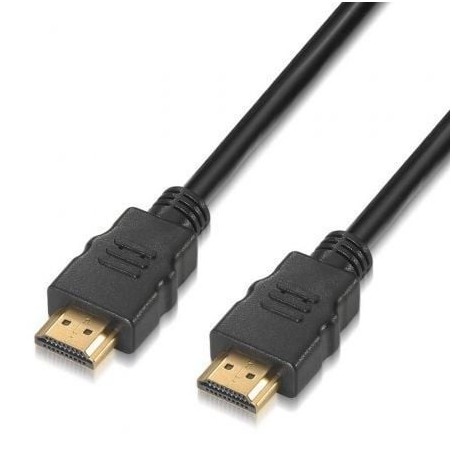Cable HDMI 2.0 4K Aisens A120-0122- HDMI Macho - HDMI Macho- Hasta 10W- 2250Mbps- 3m- Certificado- Negro