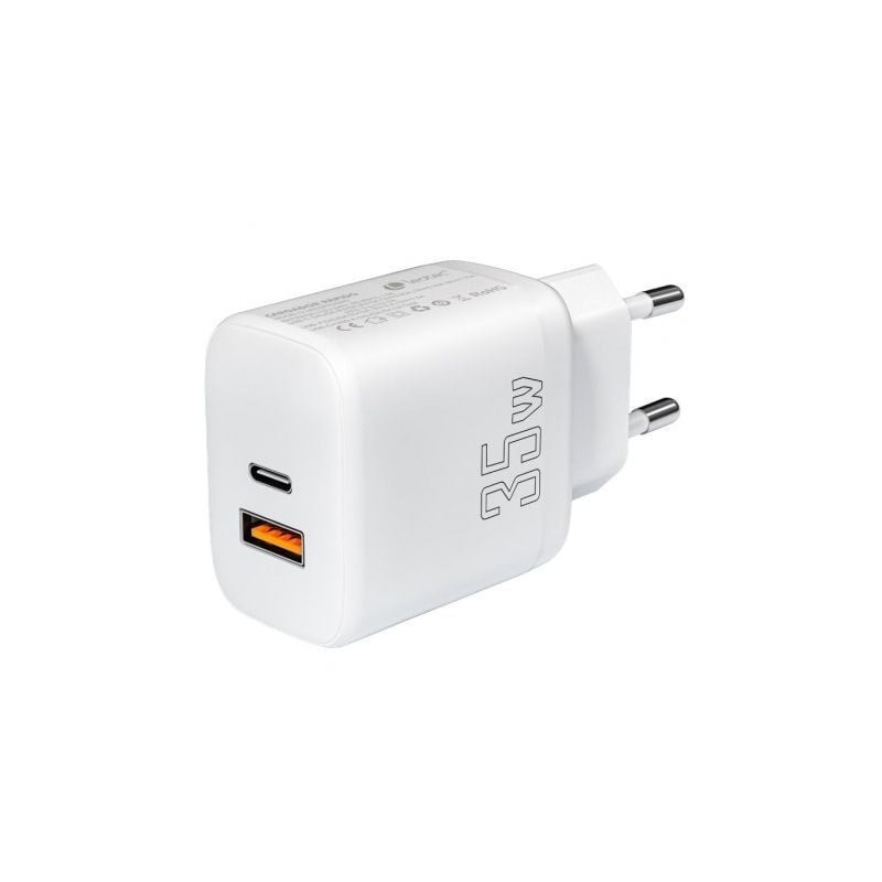 Cargador de Pared Leotec LECSPH35W2W- 1xUSB Tipo-C- 1xUSB- 35W