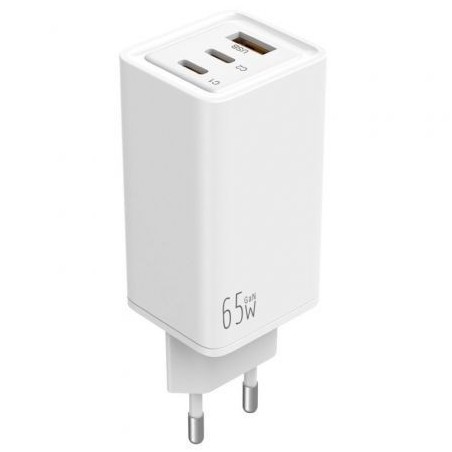 Cargador de Pared Leotec LECSPH65W3W- 2xUSB Tipo-C- 1xUSB- 65W