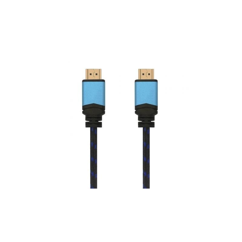 Cable HDMI 2.0 4K Aisens A120-0356 V2- HDMI Macho - HDMI Macho- Hasta 10W- 2250Mbps- 1m- Negro- Azul