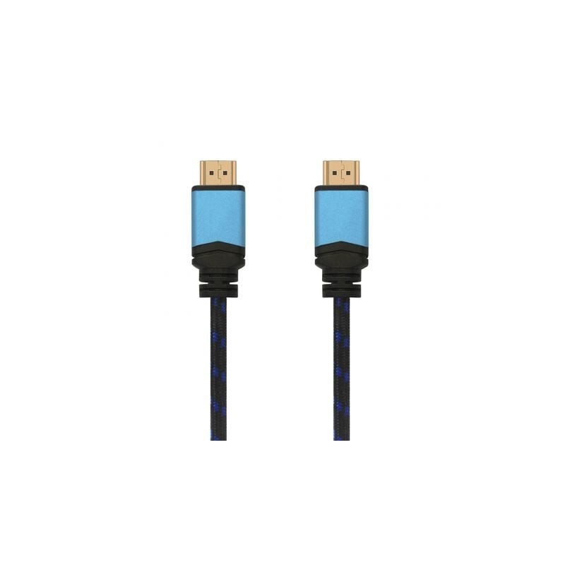 Cable HDMI 2.0 4K Aisens A120-0359- HDMI Macho - HDMI Macho- Hasta 10W- 2250Mbps- 5m- Negro y Azul