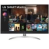 Smart Monitor LG 32SQ700S-W 31.5'- 4K- Smart TV- Multimedia- Regulable en altura- Plata y Blanco