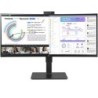 Monitor Profesional Ultrapanorámico Curvo LG 34BQ77QC-B 34'- WQHD- Webcam- Multimedia- Regulable en altura- Negro