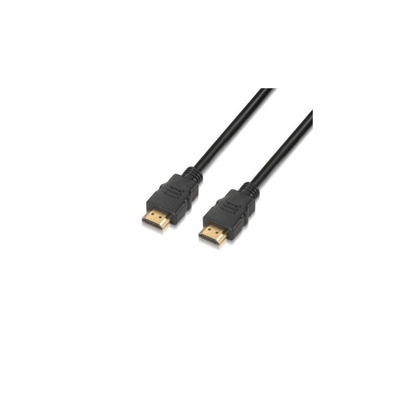 Cable HDMI 2.0 4K Aisens A120-0372- HDMI Macho - HDMI Macho- Hasta 10W- 2250Mbps- 10m- Negro