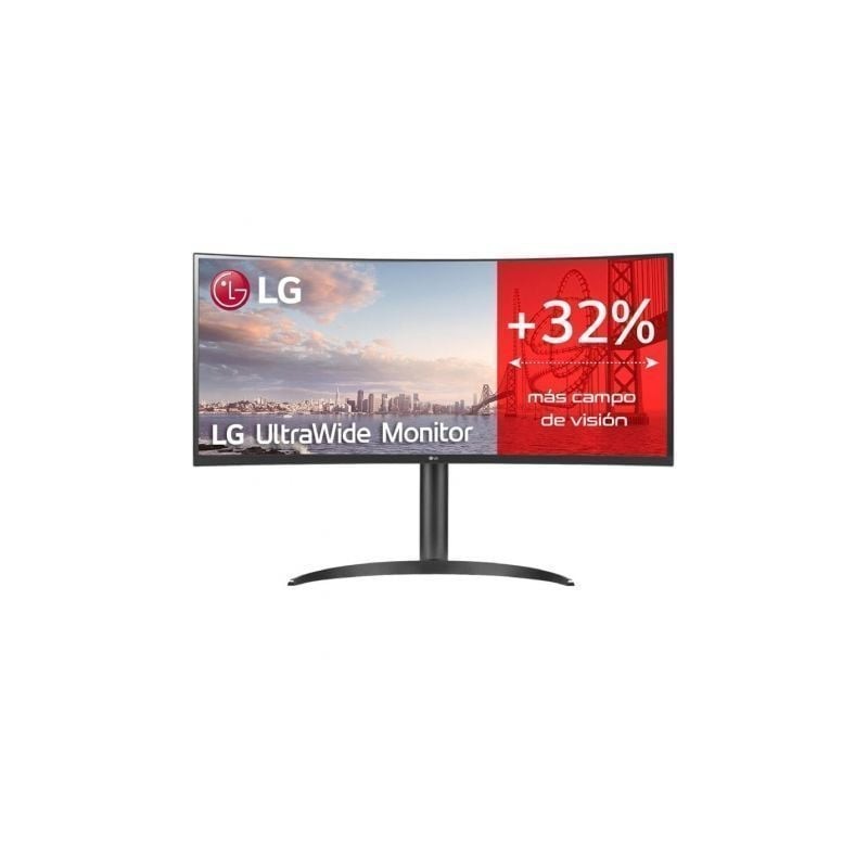 Monitor Profesional Ultrapanorámico Curvo LG 34WQ75C-B 34'- WQHD- Multimedia- Regulable en altura- Negro
