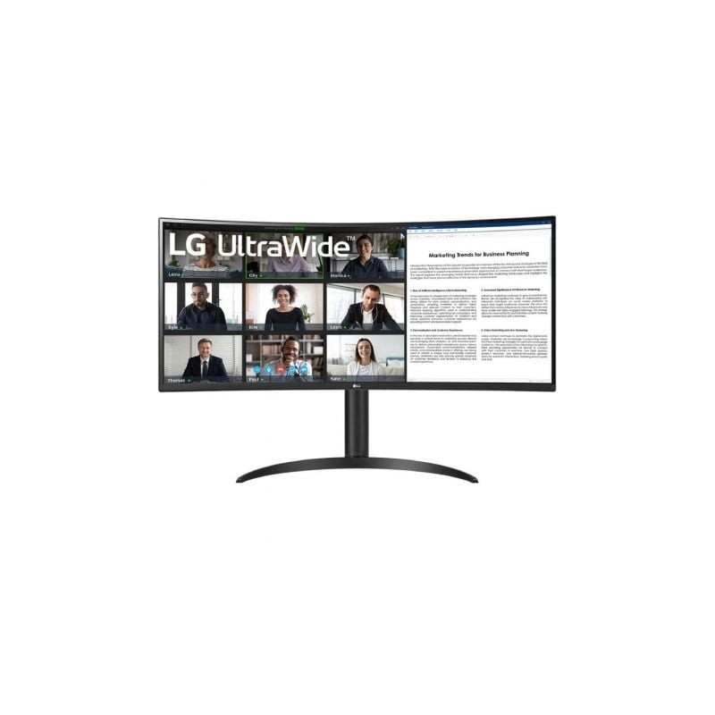 Monitor Profesional Ultrapanorámico Curvo LG 34WR55QC-B 34'- WQHD- Regulable en altura- Negro