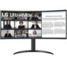 Monitor Profesional Ultrapanorámico Curvo LG 34WR55QC-B 34'- WQHD- Regulable en altura- Negro