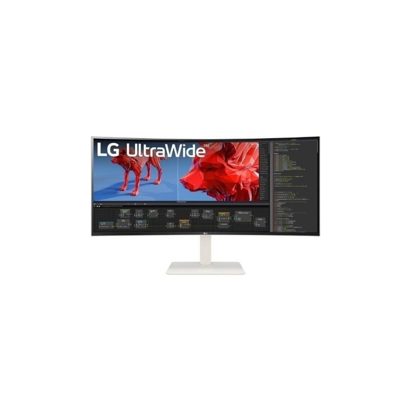 Monitor Profesional Ultrapanorámico Curvo LG UltraWide 38WR85QC-W 37.5'- WQHD+- Multimedia- Blanco