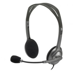 Auriculares Logitech H111- con Micrófono- Jack 3.5- Negros